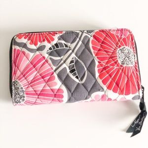 Vera Bradley Accordion Wallet in “Cherry Blossom”